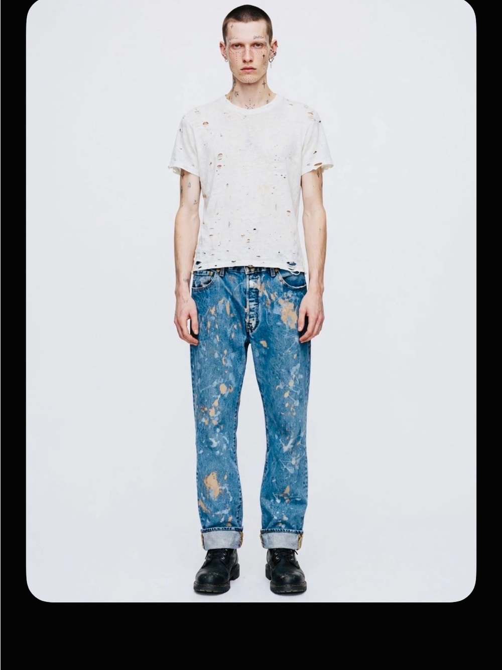 Levi’s perfectly imperfect button fly jeans